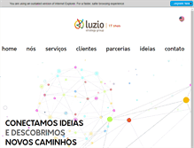 Tablet Screenshot of luzio.com.br